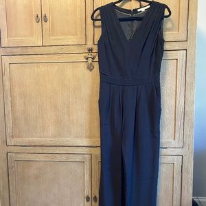 BODEN Black Wide-Leg Pant Jumpsuit Size 4 (petite)